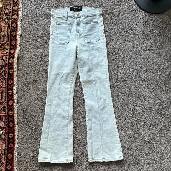 Veronica Beard Carson Ankle Flare High Rise Jeans - Picture 1 of 8